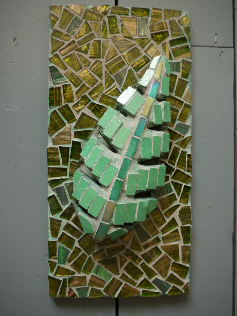 Leaf mosaic panel (price includes postage)