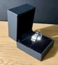 "Decoherence" - Heavy Sterling Silver Ring - 12g - Made To Any Size - 8mm x 2mm - Image 1