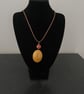 'Iona' Gold Resin Pendant