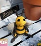 Becky the Bumblebee Crochet Pattern, Bumblebee Amigurumi Pattern, Bee - Image 1