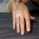  peace symbol Keyring
