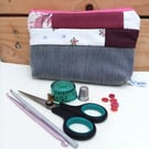 Make up Bag, Handmade Patchwork Zipped Pouch