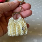 Crochet Bag Charm Keyring