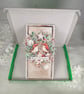 Handmade Christmas Card (69) Robins & Winter Wreath - Image 9
