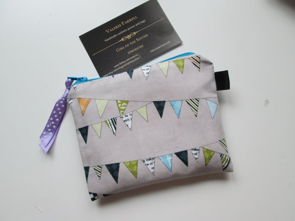 SALE Bunting  Coin Purse