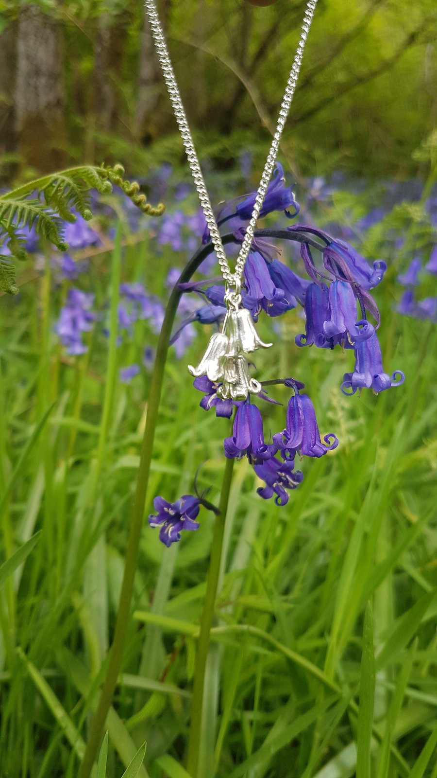 Bluebell Cluster Necklace
