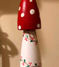 Decorated fairy toadstool light pull