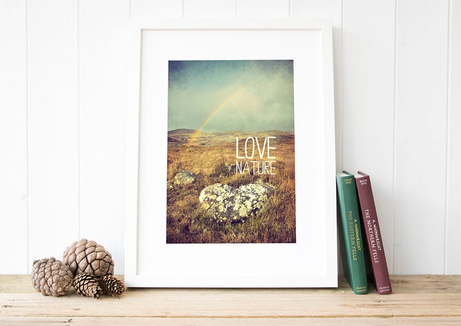 Nature lovers print - Hiking print - Gift for hiker - Autumn rustic decor