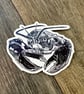 Lobster Lino Print Vinyl Sticker - Image 2