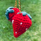 Strawberry keyring