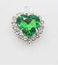 (P040S green) 10 pcs, 12mm Crystal Pendants