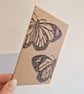 Butterfly Lino Printed Pocket Notebook - Image 3
