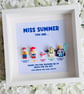 Toy Story Personalised Teacher Minifigures Gift Frame (5) - Image 1