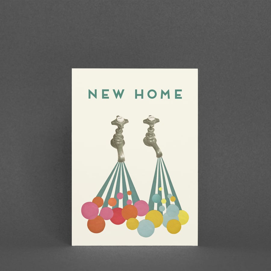 New Home Greeting Card - Soapsuds