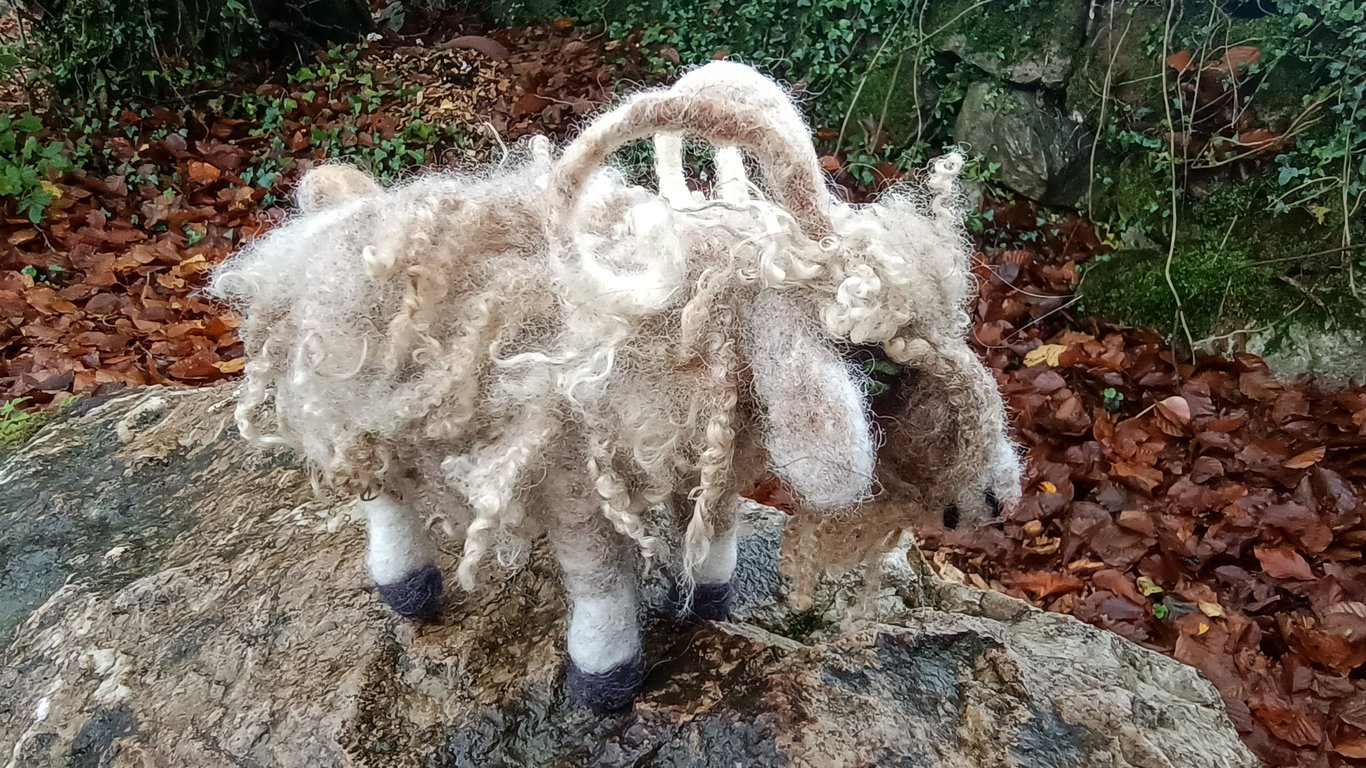 Custom Made Spirit Animal - Needle Felted Goat 