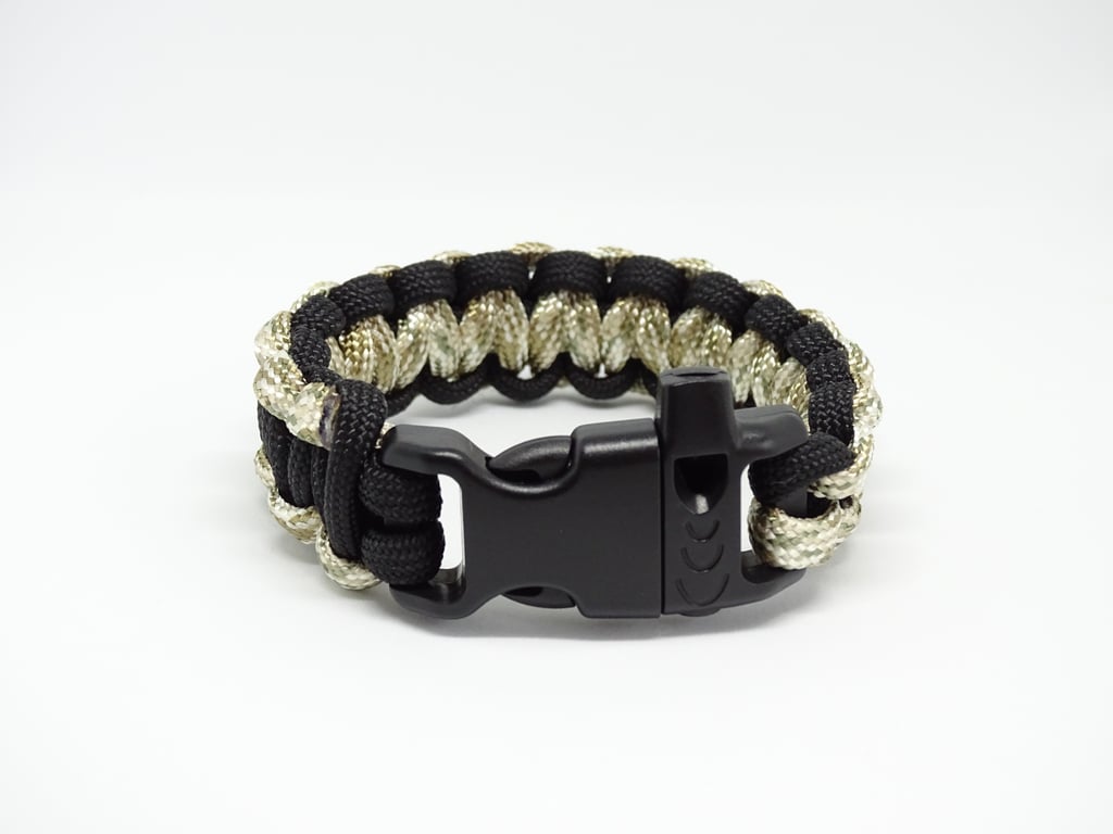 Black & Beige Paracord Bracelet 