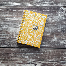 Fossil Beach Wire Bound Notebooks - Yellow