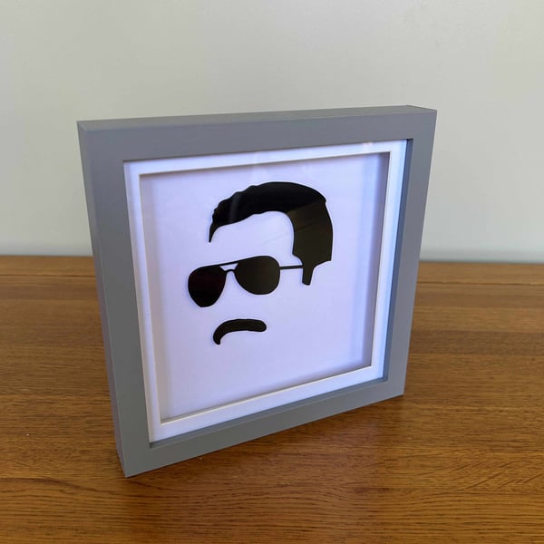 Freddie - Wood Silhouette Framed Art Pop Toy Films Home