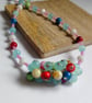 Summer Meadow - Handcrafted Colourful Beaded Cluster Necklace - Image 2