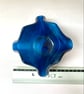Streaky Midnight Blue Fused Glass Candle Holder – Unique Handmade Home Accessory - Image 5
