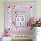 PATTERN for Mini Quilt - 'Love Lives Here' - pdf file.