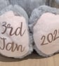 Personalised Bunny Soft Toy, Name & Date Keepsake, Baby Birth Gift, Newborn Gift - Image 9