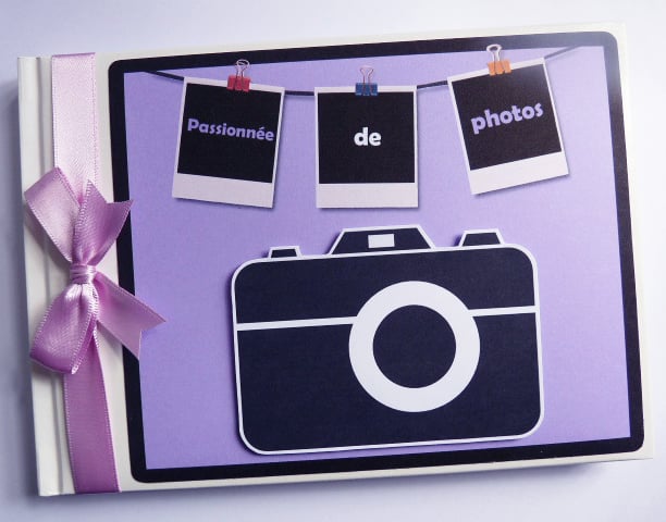 Purple Camera birthday guest book, Picture Perfect Birthday, selfie party
