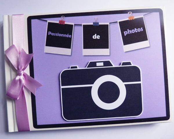 Purple Camera birthday guest book, Picture Perfect Birthday, selfie party