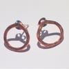 Handmade Copper Stud Earrings - UK Free Post