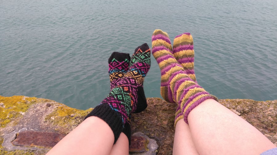 Knitting pattern for two pairs of socks - digital pattern ckc046