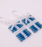 Blue Christmas Present Earrings - Image 1