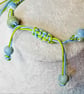 Macramé and Ceramic Necklace & Bracelet Set - Image 7
