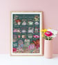'Tea Plant Guide' Illustration Print A4 Unframed  - Image 5