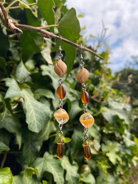 Cara - Caramel Latte Earrings 