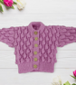 Hand-Knitted Baby Cardigan, Bobble Texture, Custom Colours & Sizes Birth-7 Years - Image 3