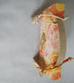 Handbag Style Gift Box - Orange, Yellow and Pink Blooms with Golden Highlights  - Image 4