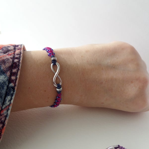 Silver infinity bracelet