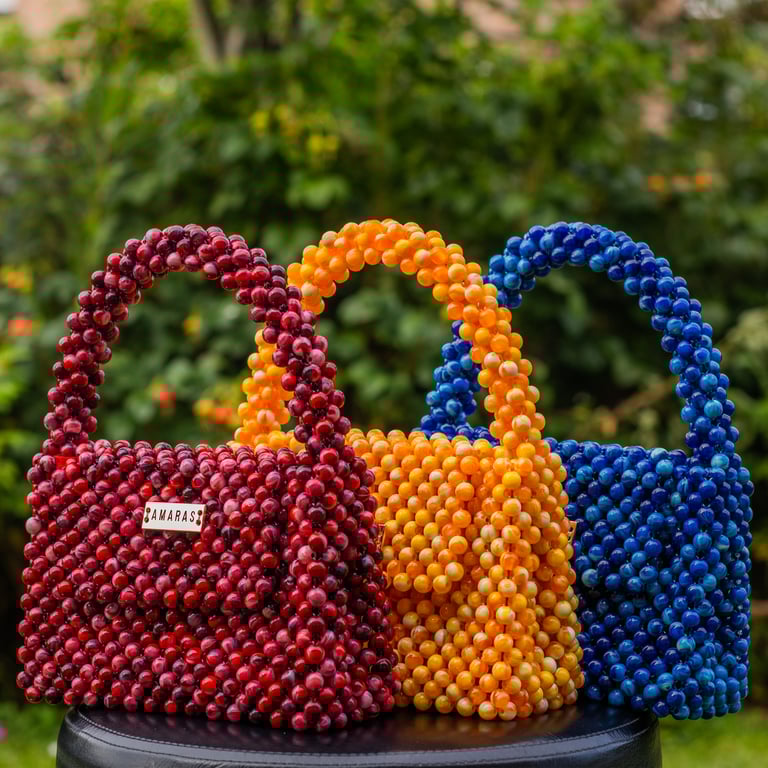 Acrylic Bead Evening Bag