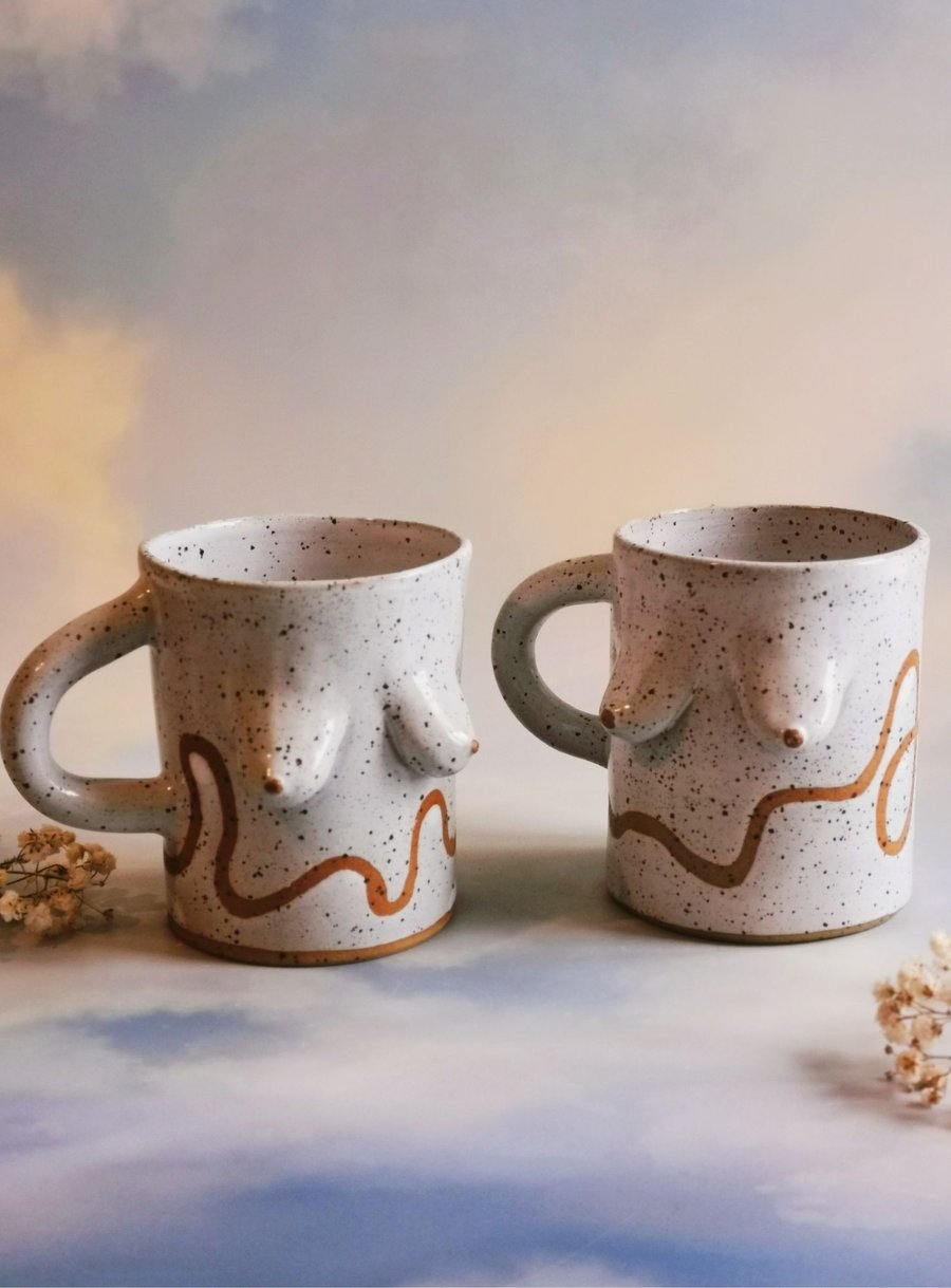 Speckled Boob Mug