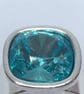 SWAROVSKI ELEMENTS RING silver plated base adjustable - Image 7