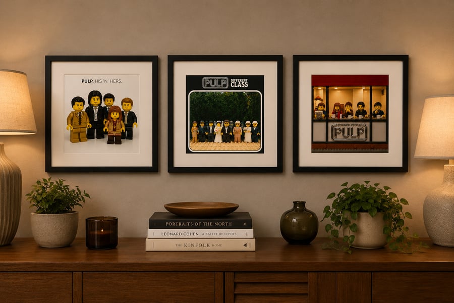 PULP - Lego-inspired Album Covers - Mounted Prints - Choose your favourite album