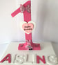 Personalized 1st Birthday Plaque: Wooden Number Keepsake, Rabbit Decor - Image 5