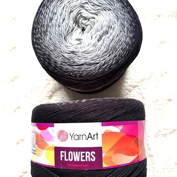 1 cake x 250g YarnArt Flowers Yarn Cake - Colour 253 : Cotton Blend
