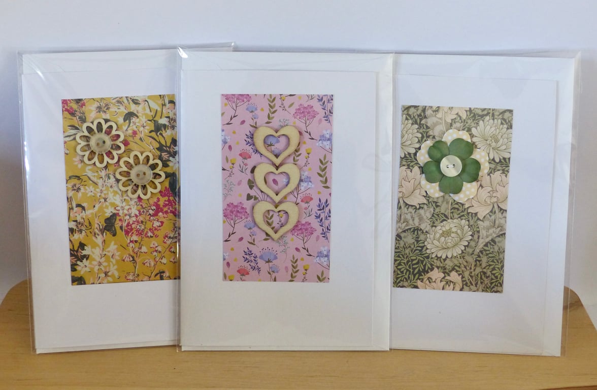 Pack of 3 A6 Cards