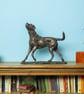 Bronze Resin Playing Labrador Dog Statue Medium Bronze Resin Sculpture - Image 10