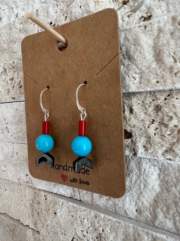 Turquoise drop earrings 