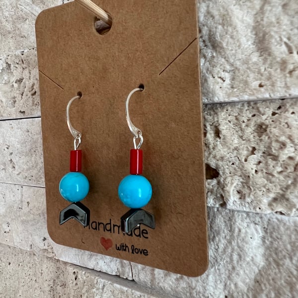 Turquoise drop earrings 
