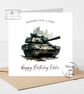 Army Tank Happy Birthday Card - Image 1