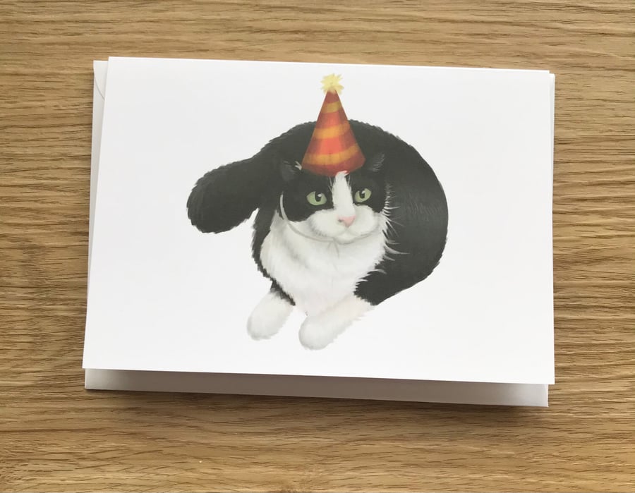 Party Cat Greeting Card