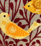 Toiletry Bag with Folk Art Style Birds - Image 3